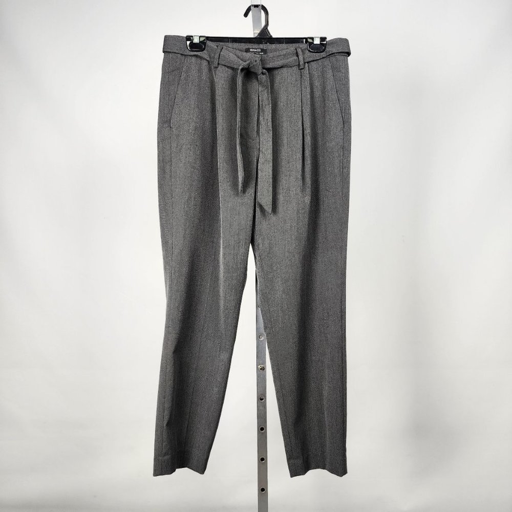 RW&CO Suiting Grey Tie Belted Dress Pants Size 12